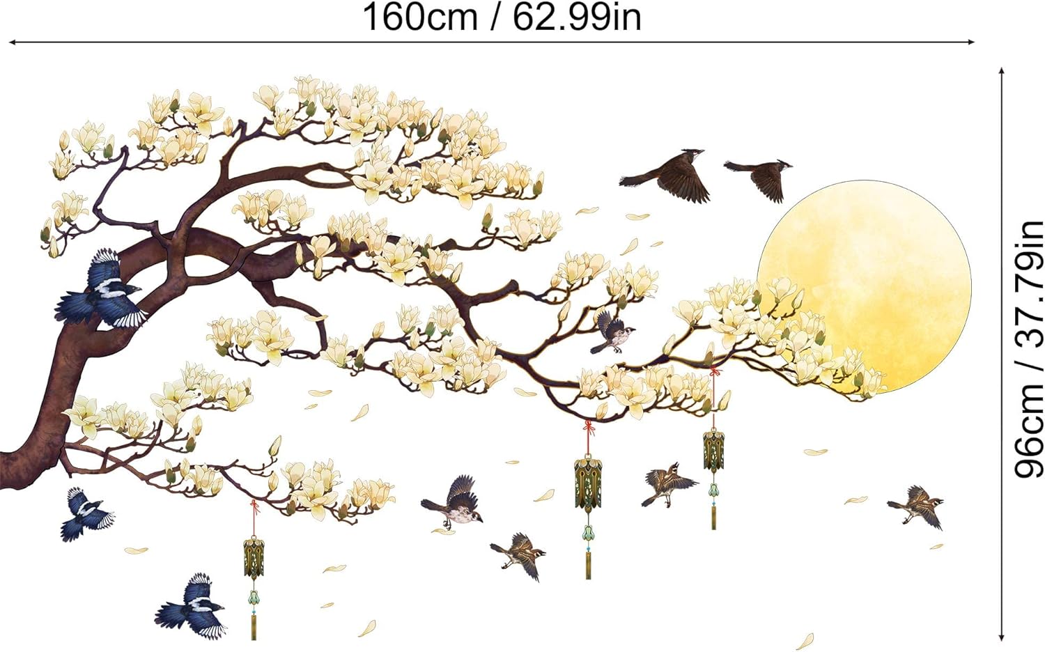 Decalile Agnolia – Calcoanías De Pared Con Diseño De Raas De árbol