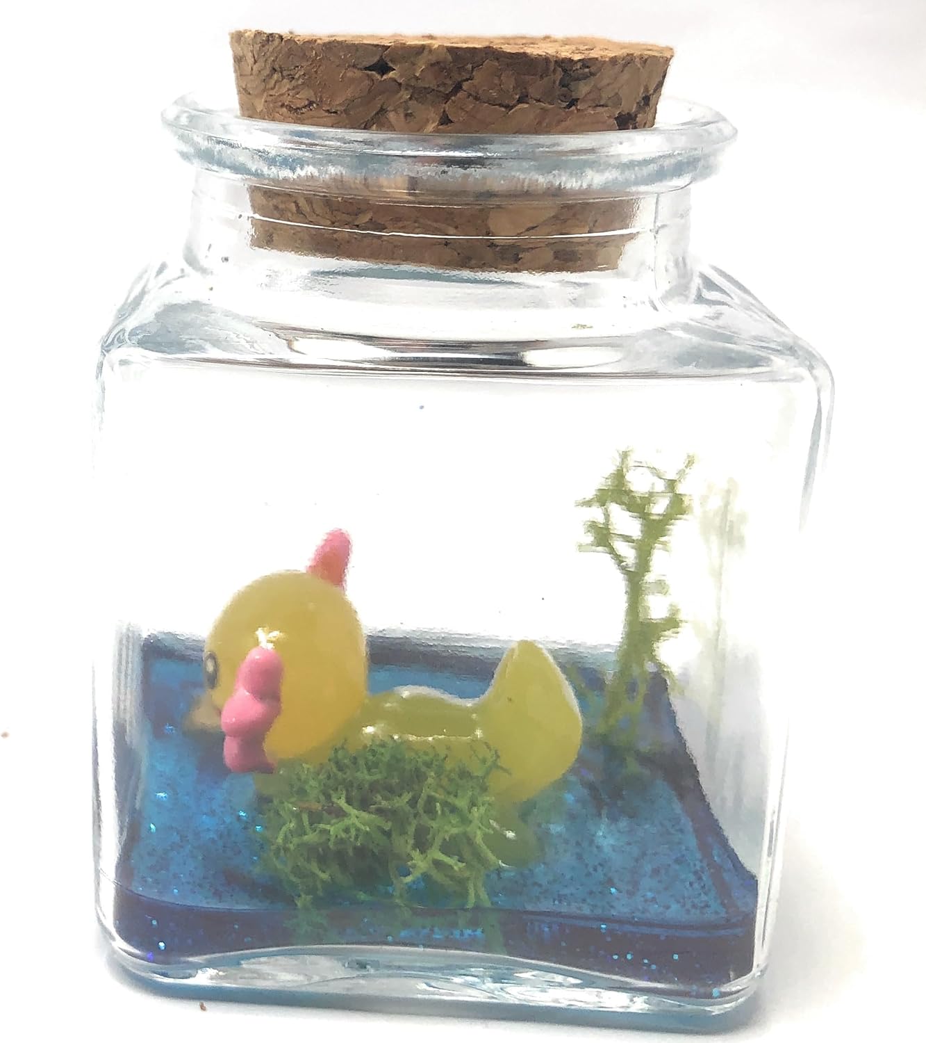 Mini Desk Pet with Adoption Certificate (Electric Axolotl)