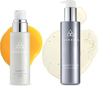 COSMEDIX Clarity Skin-Clarifying Serum - Moisturizing Facial Serum for Smoother, Clearer-Looking Skin & Natural Glow - Moisture-Rich Skin Care for Fine Lines & Uneven Skin Tone
