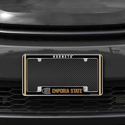 Miniatura 40 de Rico Industries NCAA Classic 12" x 6" Chrome All Over Automotive License Plate Frame for Car/Truck/SUV