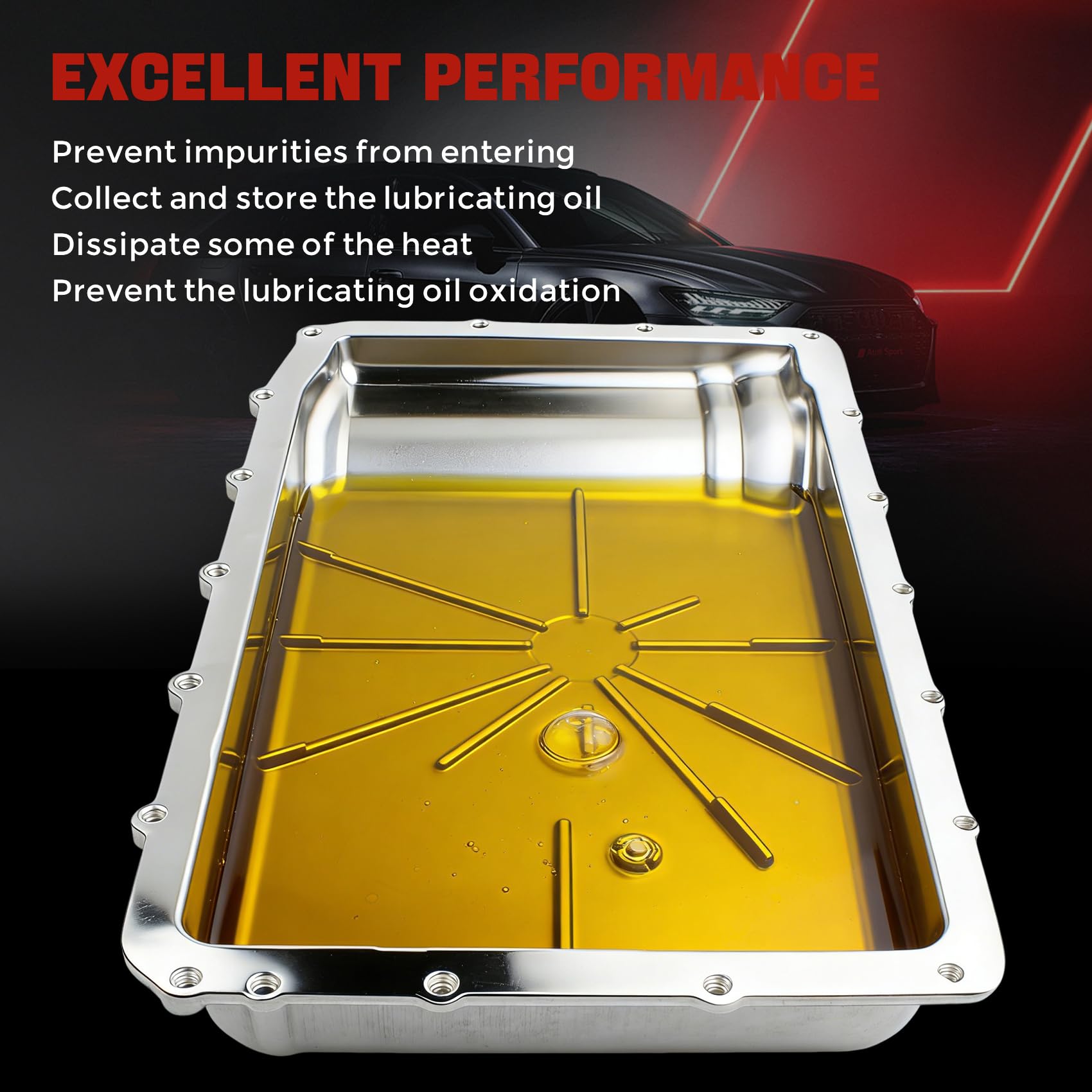Amazon.com: 265-897 Upgraded aluminum Transmission Oil Pan Ten