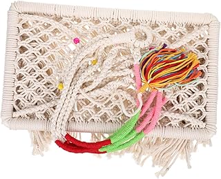 Balacoo Areia Para Gatos Pendurada Decoração Para As Mãos Cadeira Suspensa Em Macramê Tapeçaria Tecida Rede Para Pendurar Parede Teto Para Gatos Macramê Cama Para Gatos Suspensa Rede