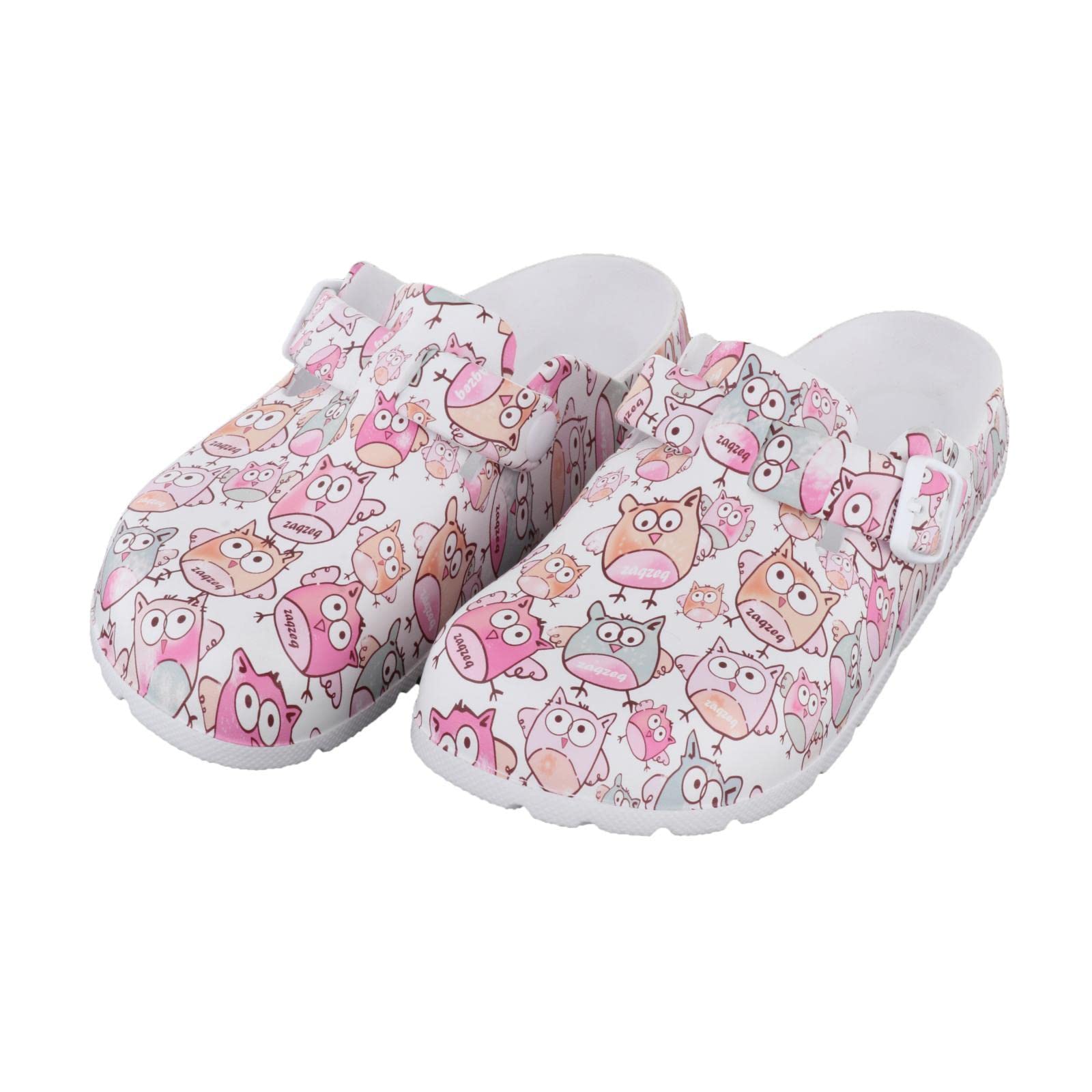 snappsy 1Pair Women Men Doctor Nurse Clog Mules Slipper Beach Shoes Owl 40 41-picture-54