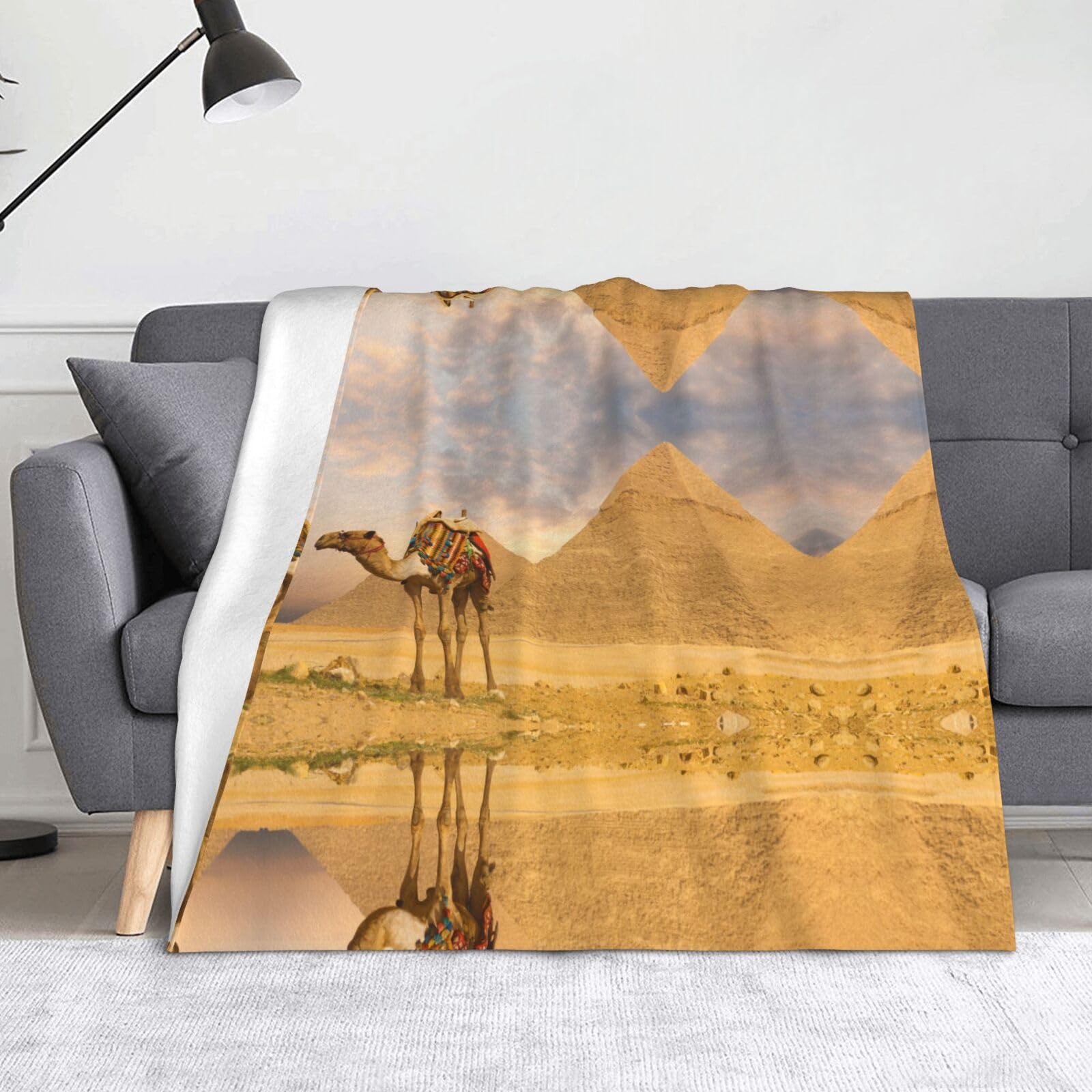 Couverture polaire flanelle douce voyage camping canapé lavable
