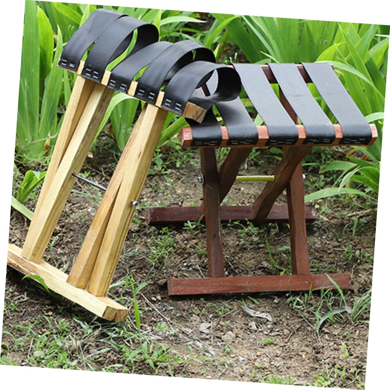 BESPORTBLE Portable Folding Stool Multi-Function Camping Bench for Adults Sturdy Construction Compact Design for Fishing Hiking BBQ and Outdoor Activities