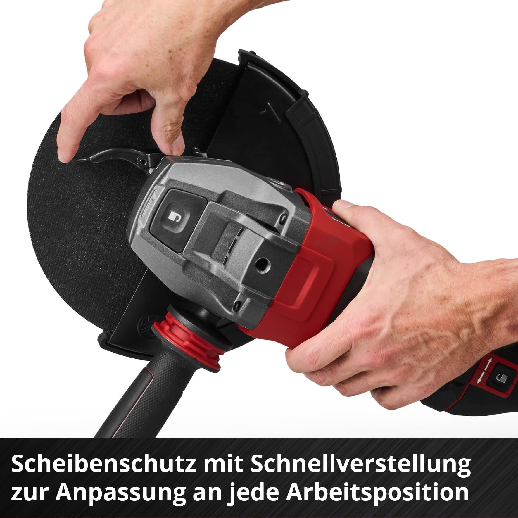 Einhell Professional Winkelschleifer TP-AG 230/2400 | 2400 W | Ø 230 mm | 71 mm Schnitttiefe | drehbarer Griff | Anti-Vibration | Trennschutz | ohne Trennscheibe