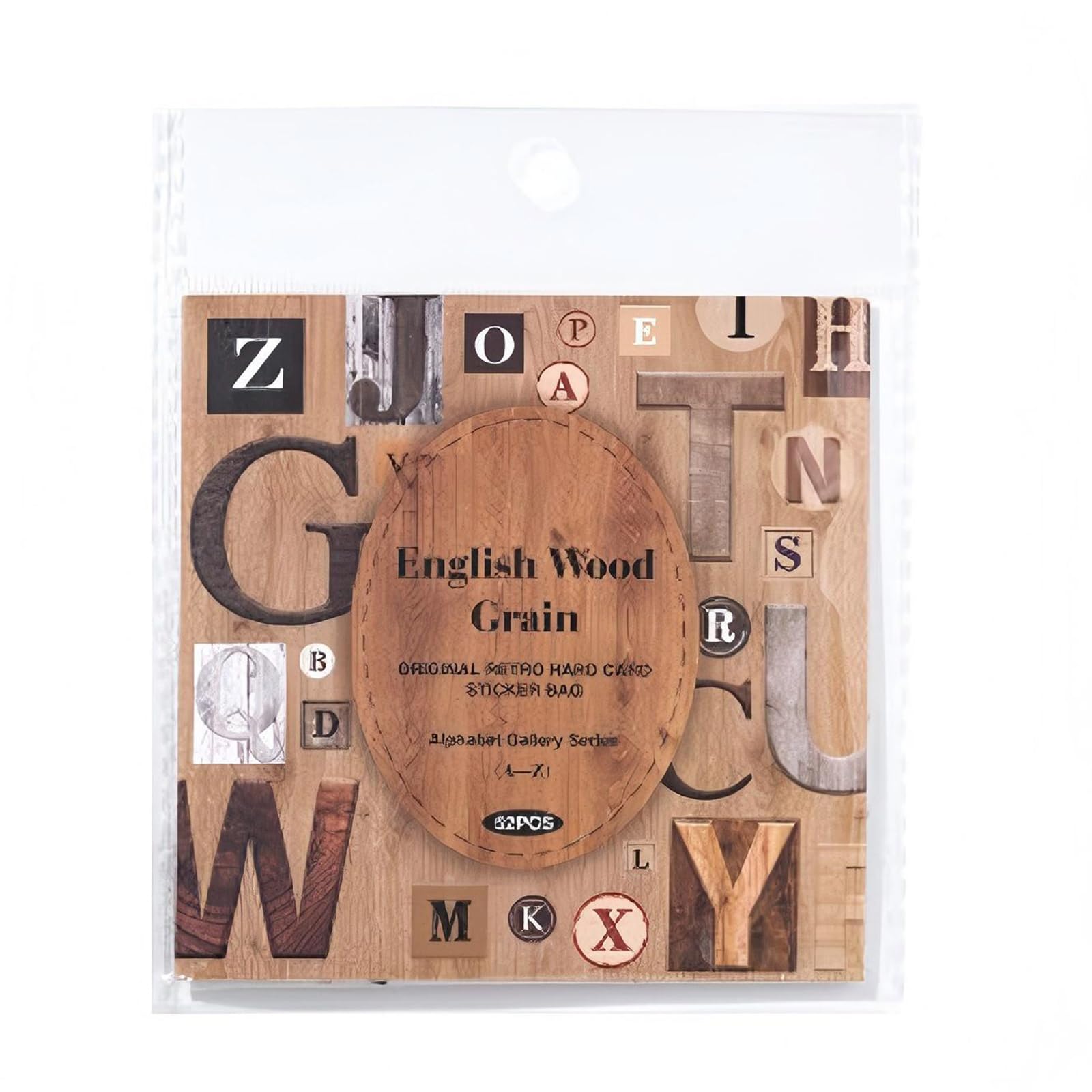 Antique ‌Stylish Letter Decalcomania Hard Paper Sticker for Scrapbook Journal Diary Creative Projects Antique‌ Letter Sticker