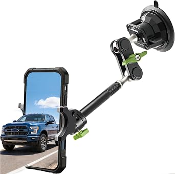 Semi Truck Phone Mount for Drivers, 360 Anti-Shake with Extension Rod