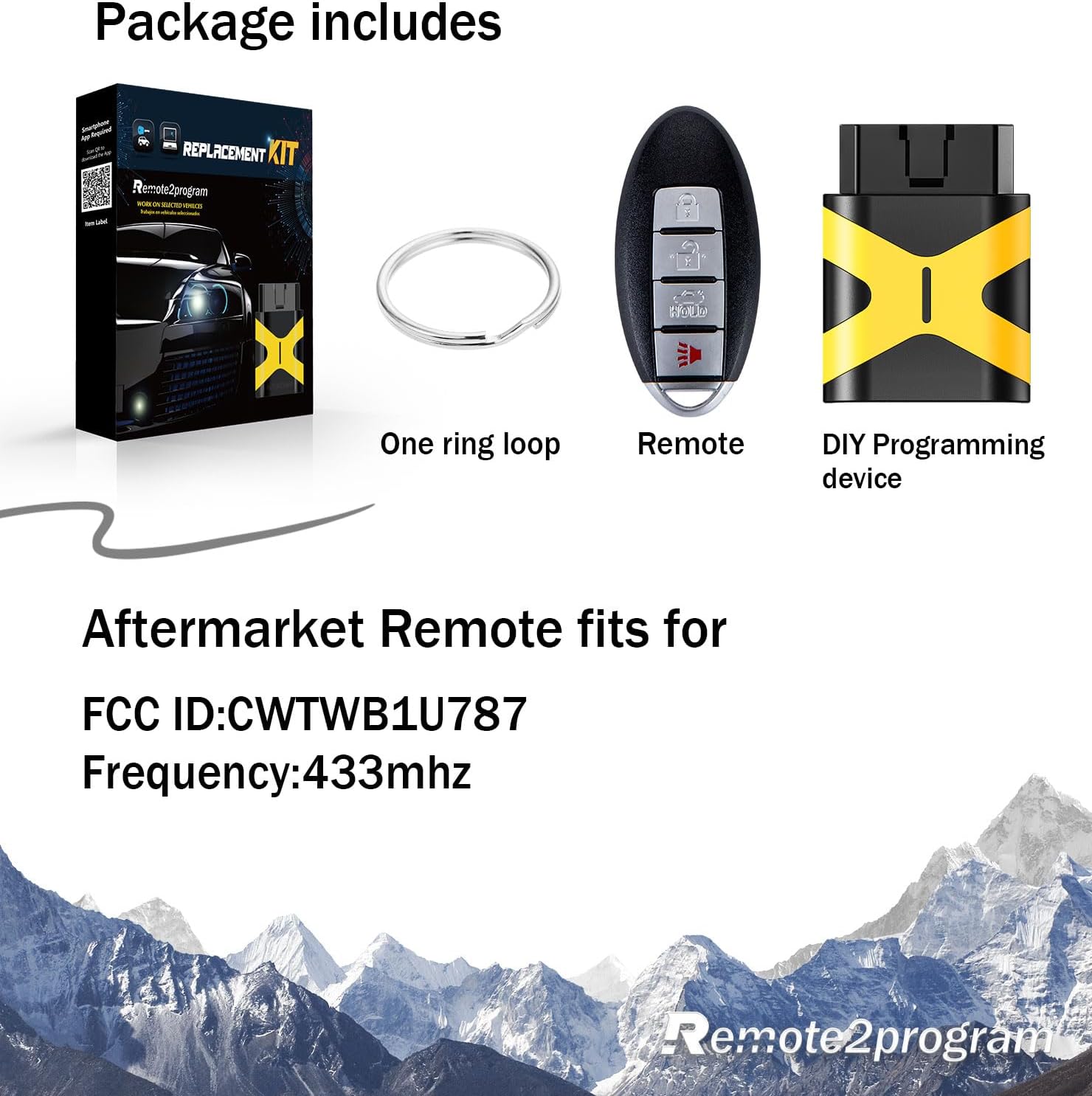 Smart Proximity Insert Keyless Entry Remote Self Programmable Key Fob Replacement for 2011-2013 Infniti M56/M37/QX56 with FCC: CWTWB1U787 (CWTWB1U787 4 BTN Self Programmable Smart Key)