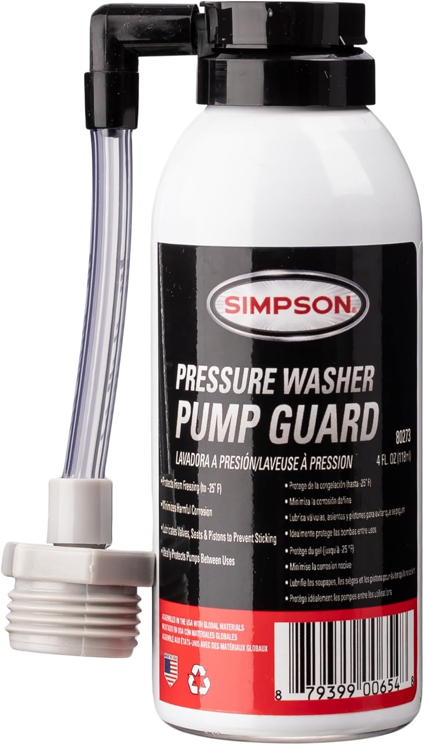 Allparts Equipment & Accessories 88266 Simpson 4 fl oz. Can of Pump Guard Pressure Washer Saver for Conditioning and Winterizing Pressure Washer Pumps