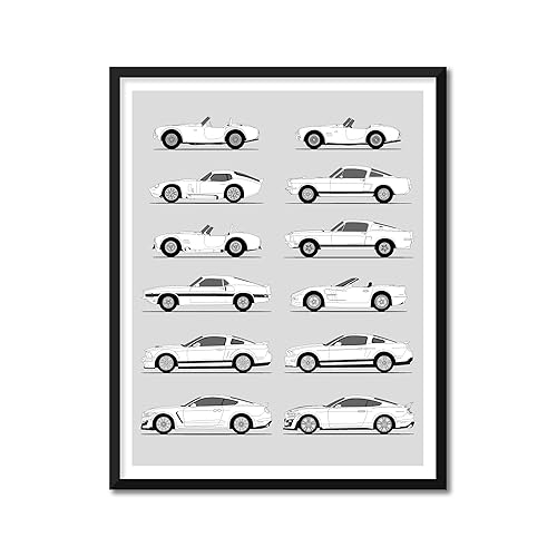 Miniatura 7 de Shelby GT350 Generations Inspired Poster Print Wall Art Handmade Decor the Shelby Mustang GT350 (24x36" Print (Unframed), Satin Paper)