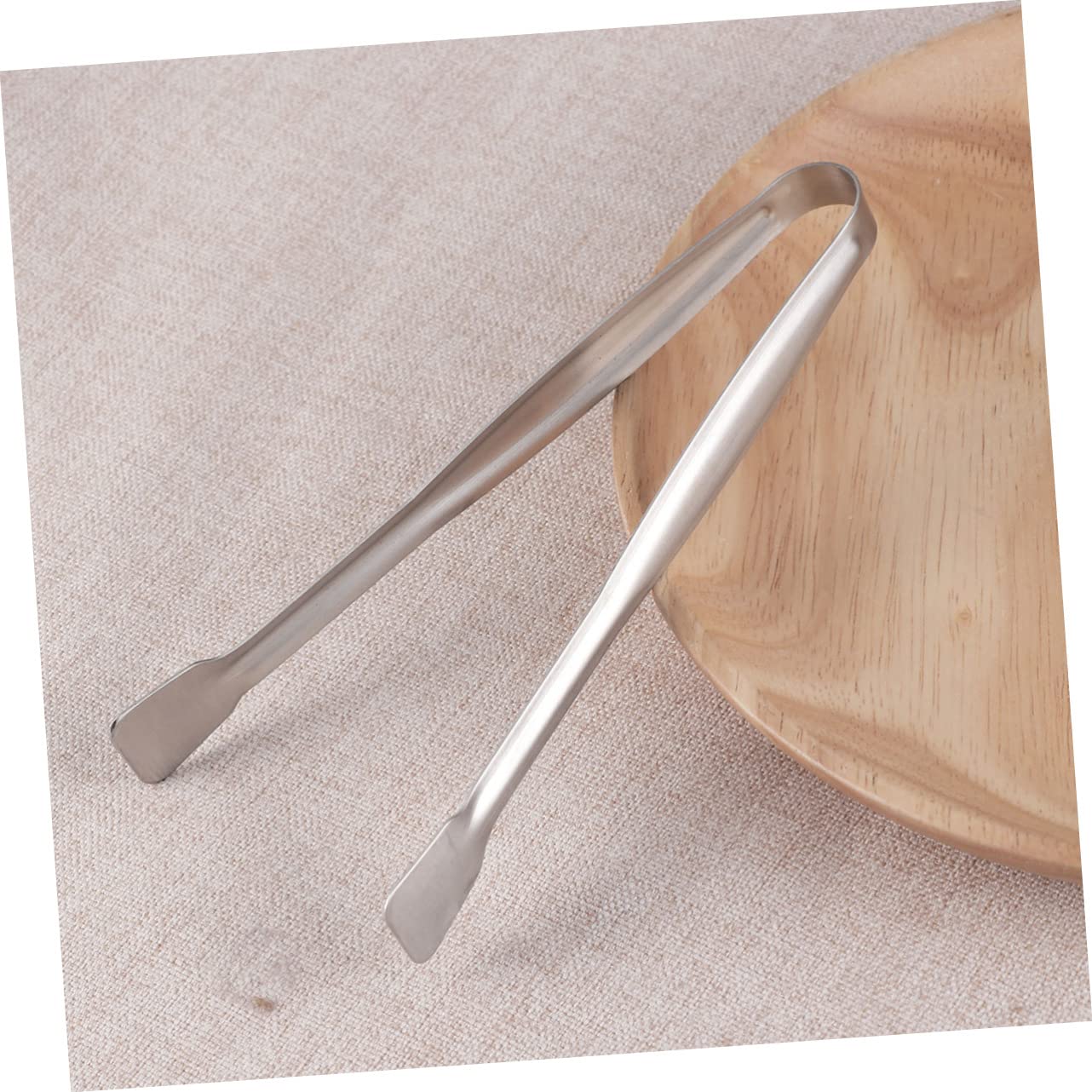 Mobestech Pinzas Resistentes al Óxido para Alimentos de 15 Cm de Acero Inoxidable 4 Piezas y Fáciles de Transportar, Ideales para Cocina en Casa y Camping