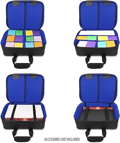 Miniatura 6 de Bolsa de viaje USA Gear XL para mazo de cartas TCG MTG - Bolsa grande de almacenamiento para cartas MTG con correa de hombro acolchada, interior