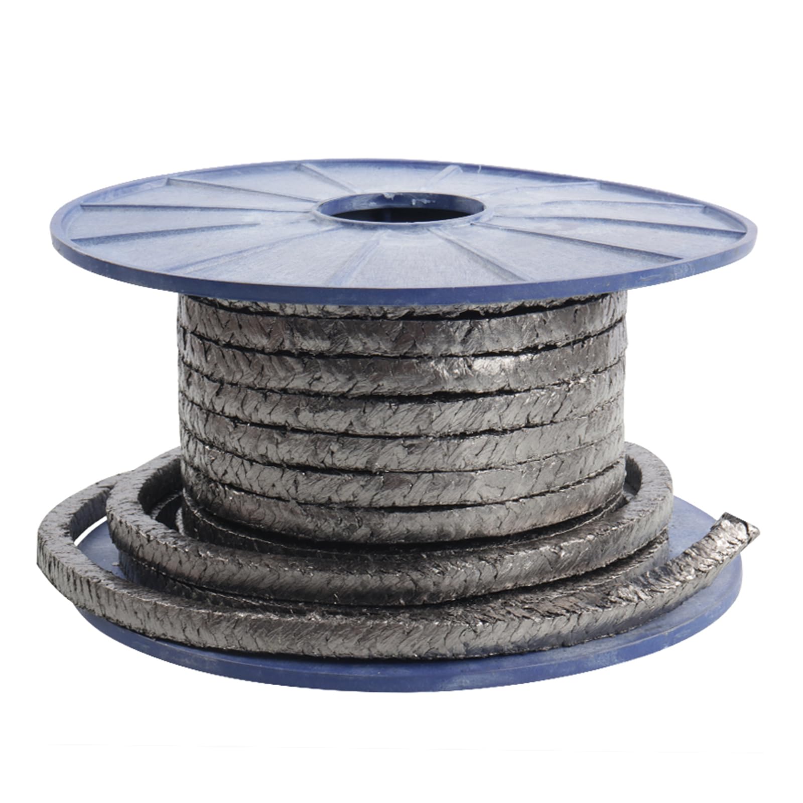 Empaquetadura trenzada de grafito, Empaquetadura de cable trenzado de grafito de 5 metros, varios tamaños, sellado industrial(8x8mm)