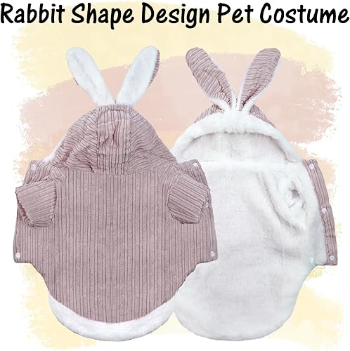 Miniatura 5 de DENTRUN Sphynx - Disfraz de conejo de gatos sin pelo, sudadera cálida con capucha para invierno, linda sudadera transpirable para gato, adorable