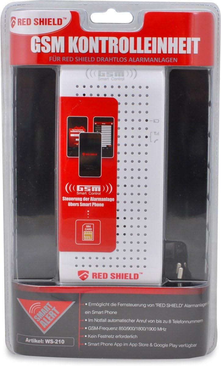 Module Alarm Boss Red Shield WS-210 GSM Module for WS-100 Wireless Alarm System User Manual