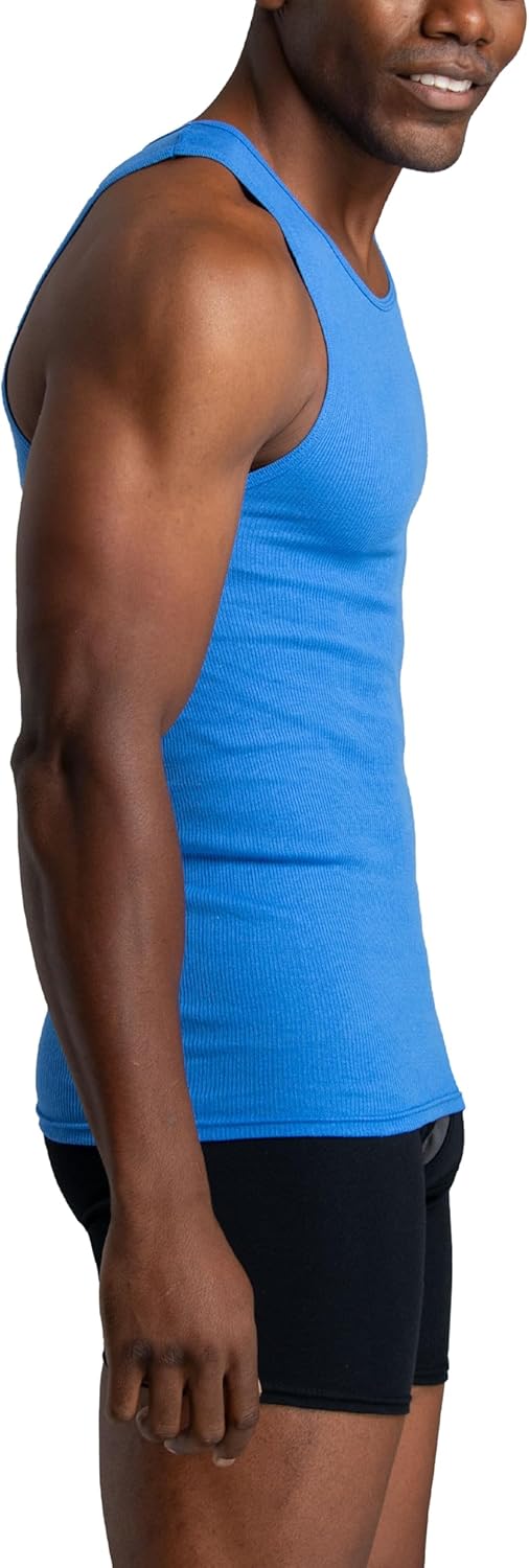 Fruit of the Loom Men's Sleeveless Tag Free Moisture Wicking Tank A-Shirt - Image 3