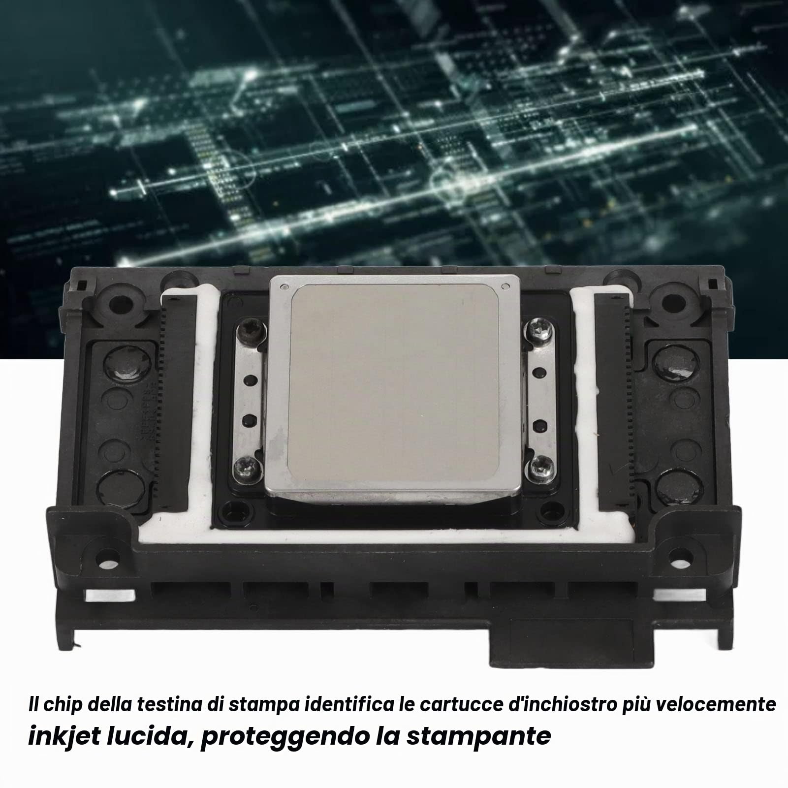 Sostituzione Testina di Stampa, Testina di Stampa Compatibile con EPS XP600 XP601 XP510 XP610 XP620 XP630 XP625 XP635, Testina di Stampa ABS Color Print Head XP800 XP700 XP720