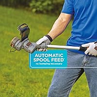 Vista 7 de Black+Decker LST300 - Cortadora y cortadora de bordes de litio de 12 pulgadas / 30.48 cm., 20 V