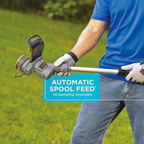 Miniatura 7 de Black+Decker LST300 - Cortadora y cortadora de bordes de litio de 12 pulgadas / 30.48 cm., 20 V