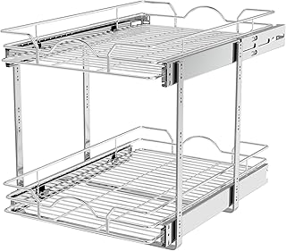 15 Best Kitchen Ideas for Practical Everyday Living 39 OCG 2 Tier Pull Out Cabinet Organizer (15.5
