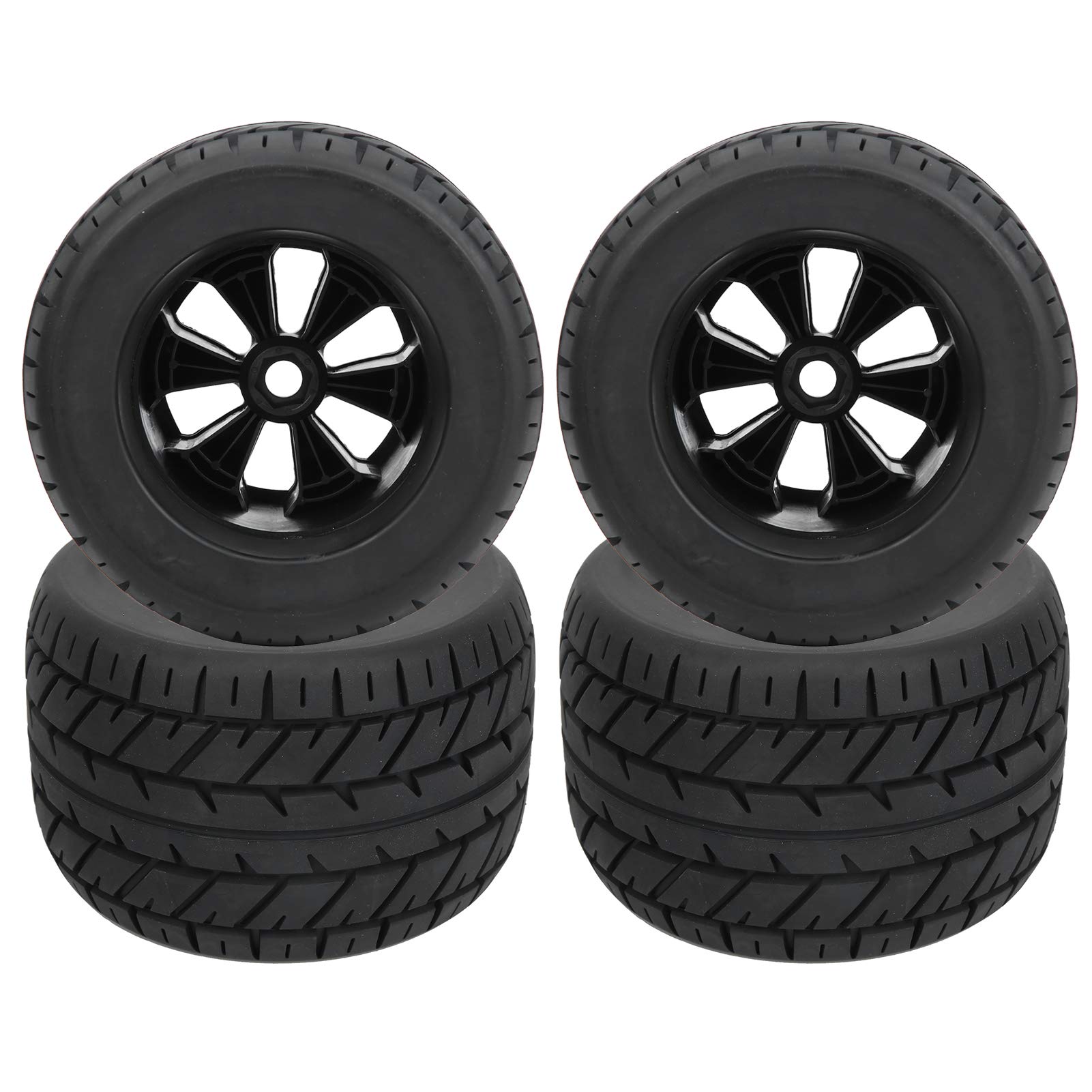 4-pak 1/8 RC gumowe felgi samochodowe 17 mm sześciokątne koła do ciężarówek do ZD Racing akcesoria części 165 x 104 mm opony RC koła samochodowe