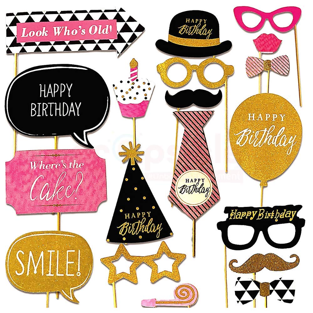 Propsicle Happy Birthday Prop Set Kit/Birthday Party Photoshoot Props