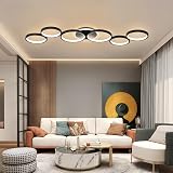 LED Ceiling Light Dimmable Living Room Ceiling Lamp Black Living Room Lamps - 2