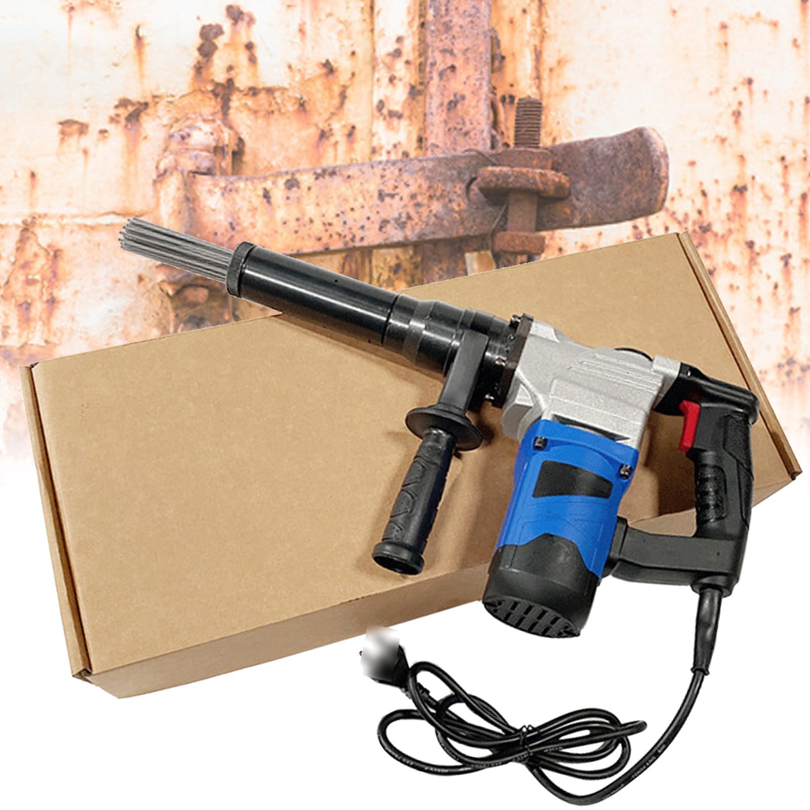 VNATWGOO Electric Needle Derusting, Rust Removal Machine Cleaning Tool, 1100W Electric Needle Scaler, Industrial Grade Needle Scaler,220V