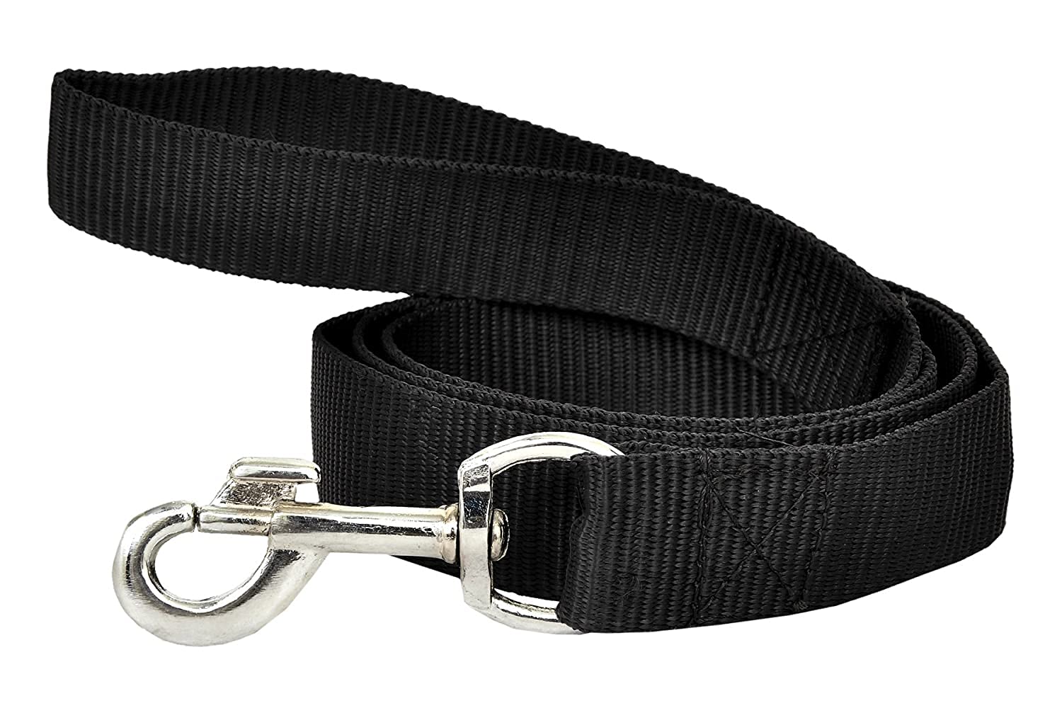 JAPIN 1.25 Inch Nylon Dog Leash Strong and Durable Traditional Style Leash with Easy to Use Collar Hook Soft Padded Handle for Training Walking Lead Color Black (Large) (B09TT2WSB1) Amazon Price History, Amazon Price Tracker