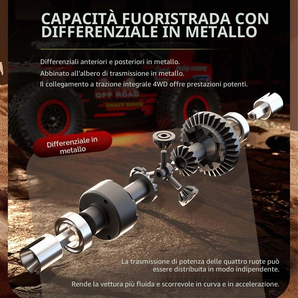 SG202 MAX Auto telecomandata per adulti 55 km/H con borsa per il trasporto, 1:20 4 WD Off Road Race Buggy, motore senza spazzole RC ad alta velocità Offroad Drift Auto da corsa, 3 batterie