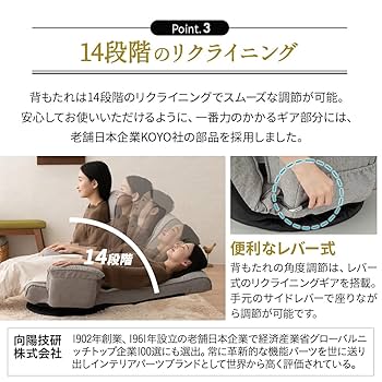 Amazon｜エムール 回転座椅子 座椅子 回転 ひじ掛け付き へたり