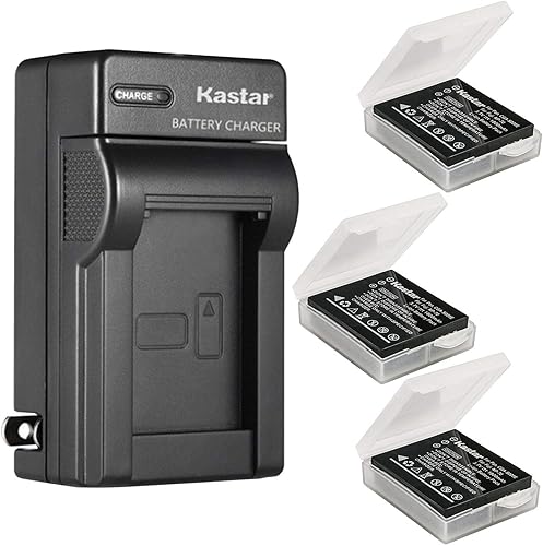 Miniatura 7 de Kastar Paquete de 2 baterías y cargador de pared AC de repuesto para batería Fujifilm NP-70, cargador Fujifilm BC-70, Fujifilm FinePix F20, FinePix