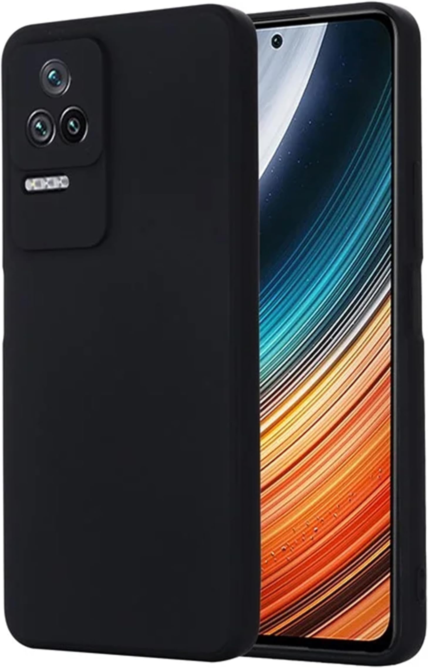 MobiSpif Back Cover for Poco F4 5G – Shockproof, Slim Fit, Matte Finish, Durable Protective Mobile Case, Precise Cutouts for Camera & Ports, Black (090825)