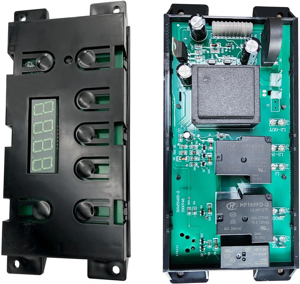 316455400 Range Oven Control Board for Frigidaire and Kenmore Oven Stove, 7-Button Digital Clock Control Panel, Replacement for 5304518660