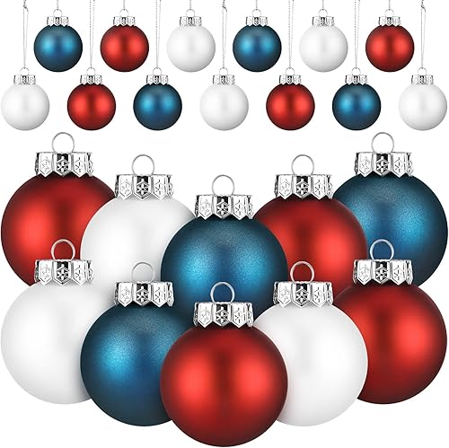 Leitee Bola colgante de Navidad patriótica para árbol de Navidad, adorno de Navidad, decoración de boda, bola para colgar para árbol de Navidad,