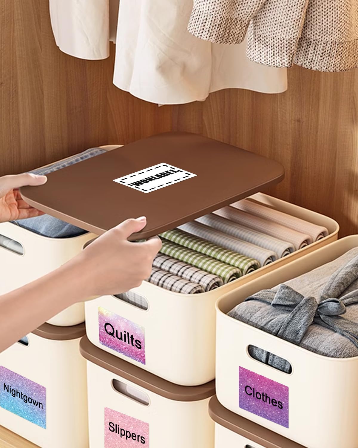 1.57x1.18 (40x30mm) Thermal Labels for T50M Pro/M110/M100/M220 Label Makers, Self-Adhesive Stickers Thermal Printer Labels for Small Business Barcode & Packaging, 230pcs/Roll, Stary Purple - Image 4