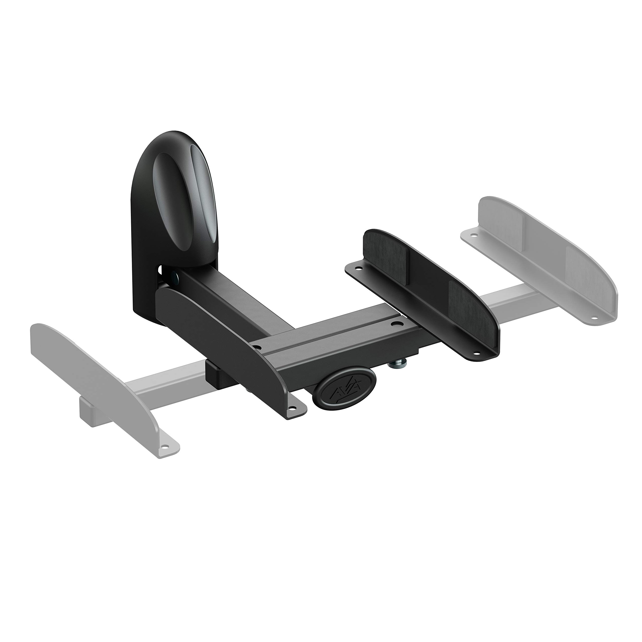 mahara Lot de 2 supports muraux pivotants et inclinables pour haut-parleurs,Support d'enceinte max 20 kg,Support de serrage pour système audio surround,Supports muraux pour haut-parleurs,Noir