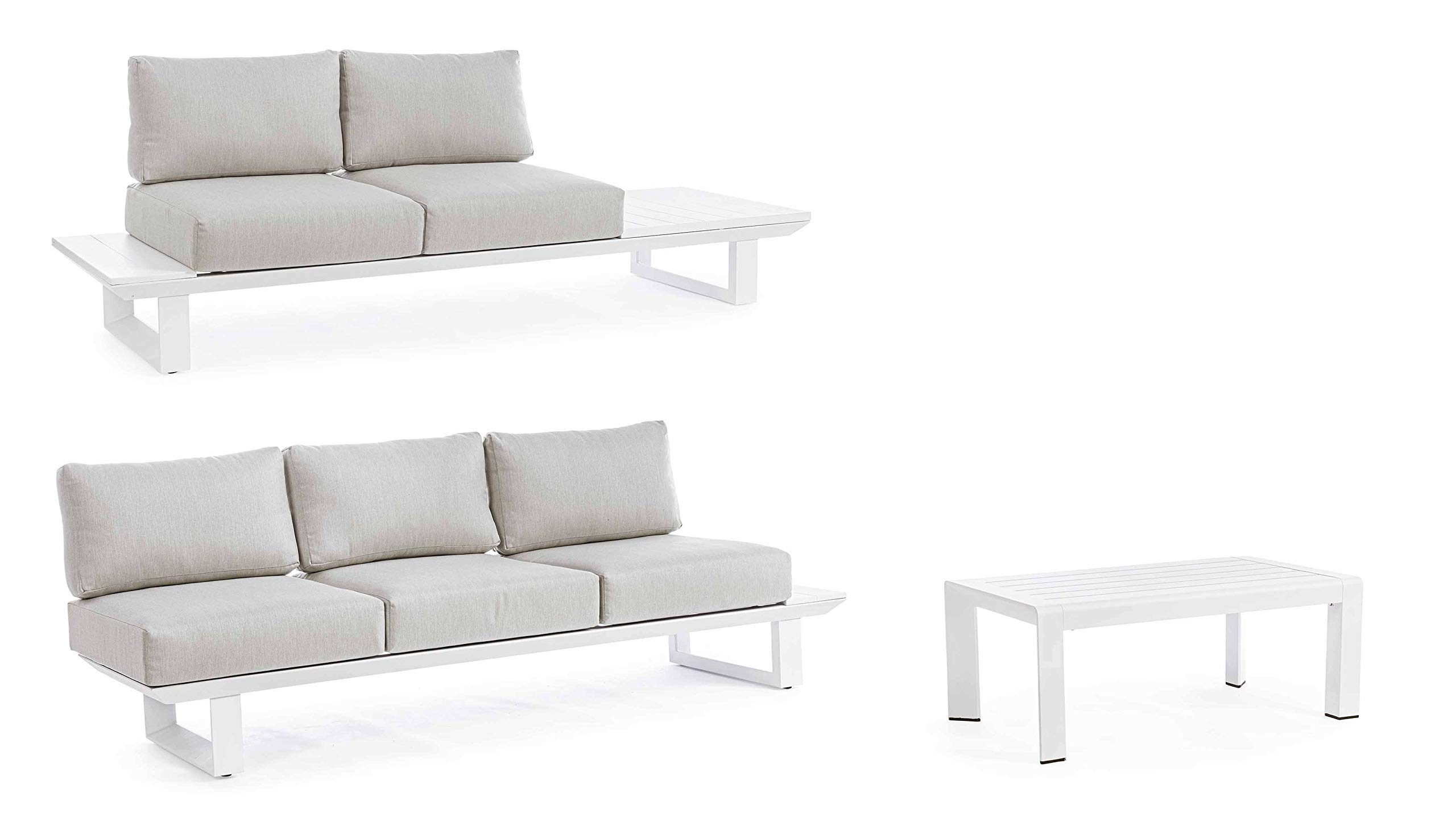 Bizzotto SET SALOTTO ANG.C-C KONNOR BIANCO CX21