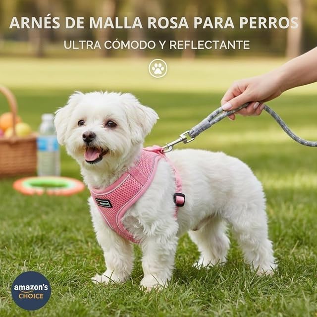 Foto 3 de 5 de Freedog Arnés Soft (S 35-40cm, Rosa)