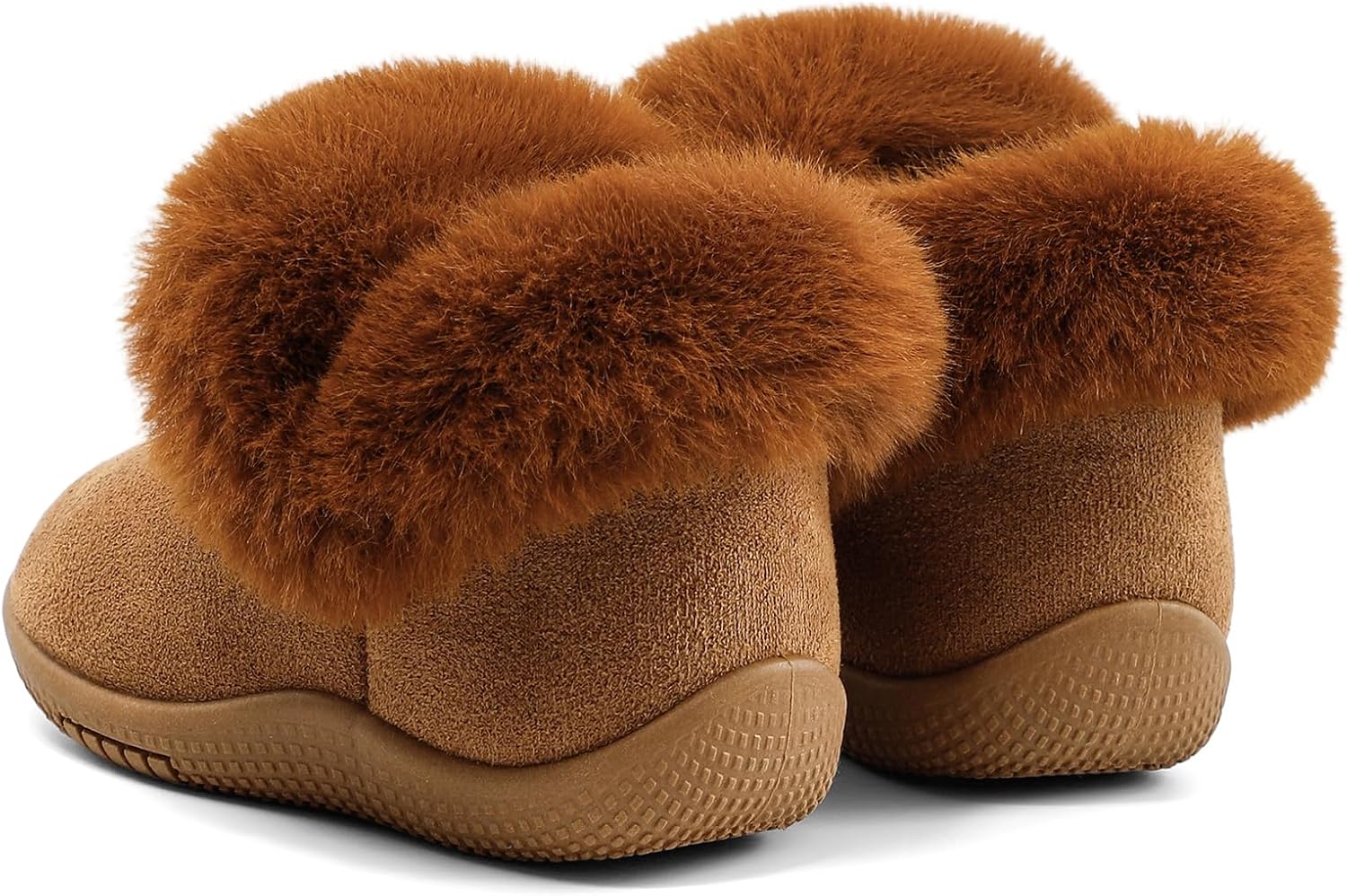MK MATT KEELY Toddler Snow Boots for Infant Boys Girls Winter Warm Lining Boots Baby Soft Sole Anti-Slip Walking Shoes Cold Weather Outdoor Faux Fur Booties