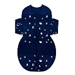 Happiest Baby SNOO Sleep Sack - 100% Organic Cotton Baby Swaddle Blanket - Doctor Designed Promotes Healthy Hip Development - 3-Pack Bundle (Midnight Planets, S, M, L)