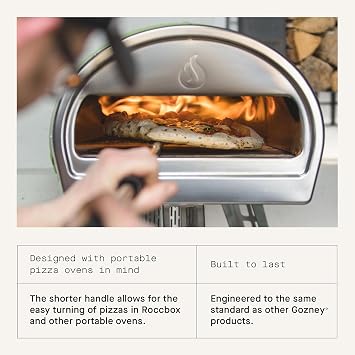 Gozney Beginner Pizza Peel Bundle - Roccbox 12 Pizza Placement Peel and Turning Peel