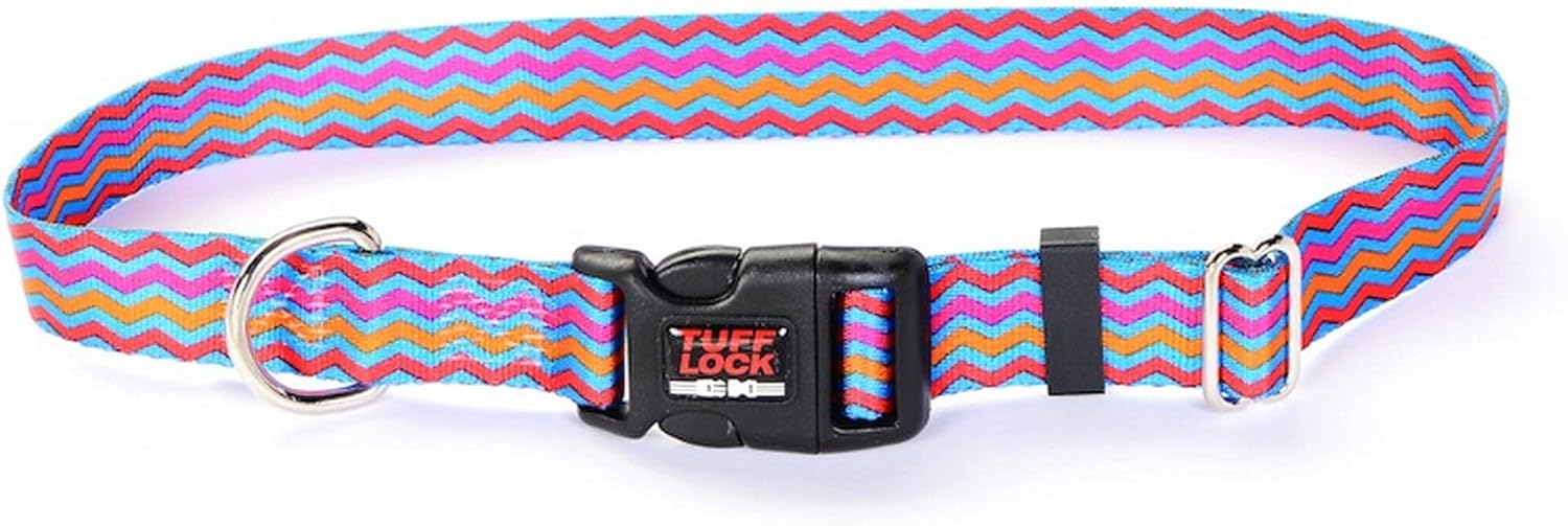 Tuff Lock Nylon Dog Collar, Metal SplitRing for Control