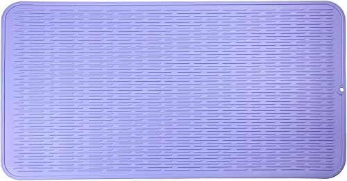 Miniatura 1172 de Tapete de silicona para secado de platos para múltiples usos, fácil de limpiar, ecológico, resistente al calor, tapete de silicona para encimera