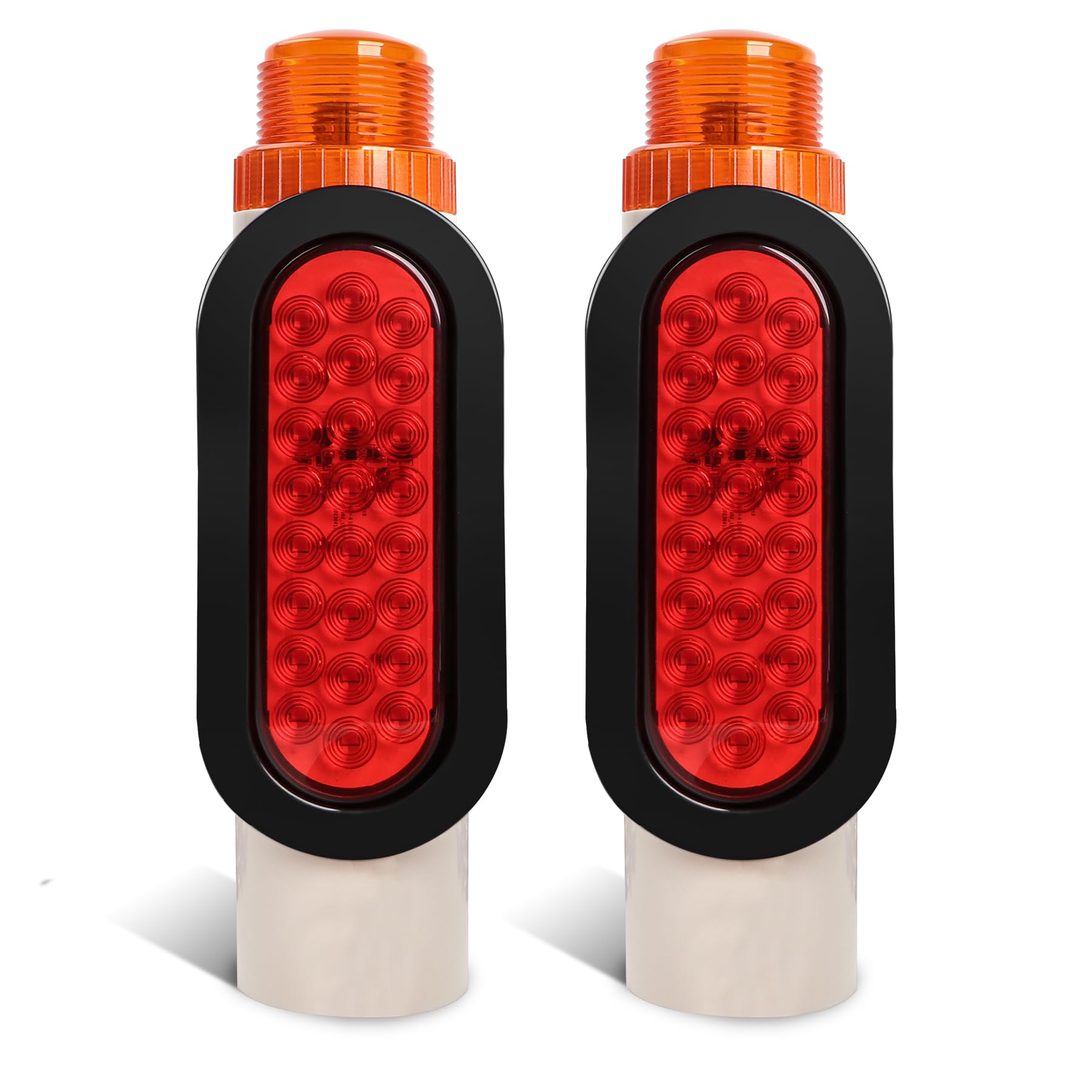 Winsgor Boat Trailer Guide Lights 2025 Upgrade Post Pipe Tail for Turn Signal Brake Marker Reverse Pole Light IP67 Waterproof