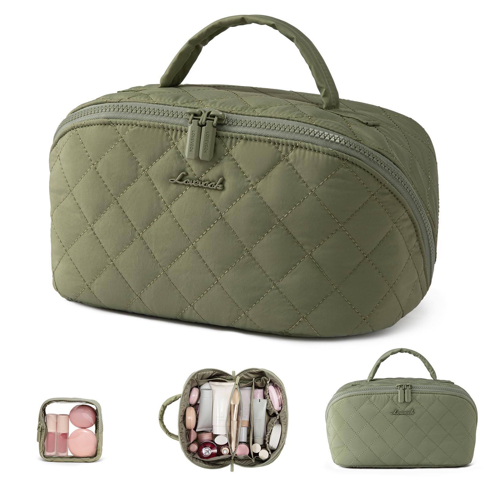 LOVEVOOK Travel Makeup Bag 2-Piece Set