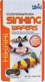Hikari Tropical Sinking Wafers Fish Food for Catfish Loaches Bottom Feeders 3.88 oz