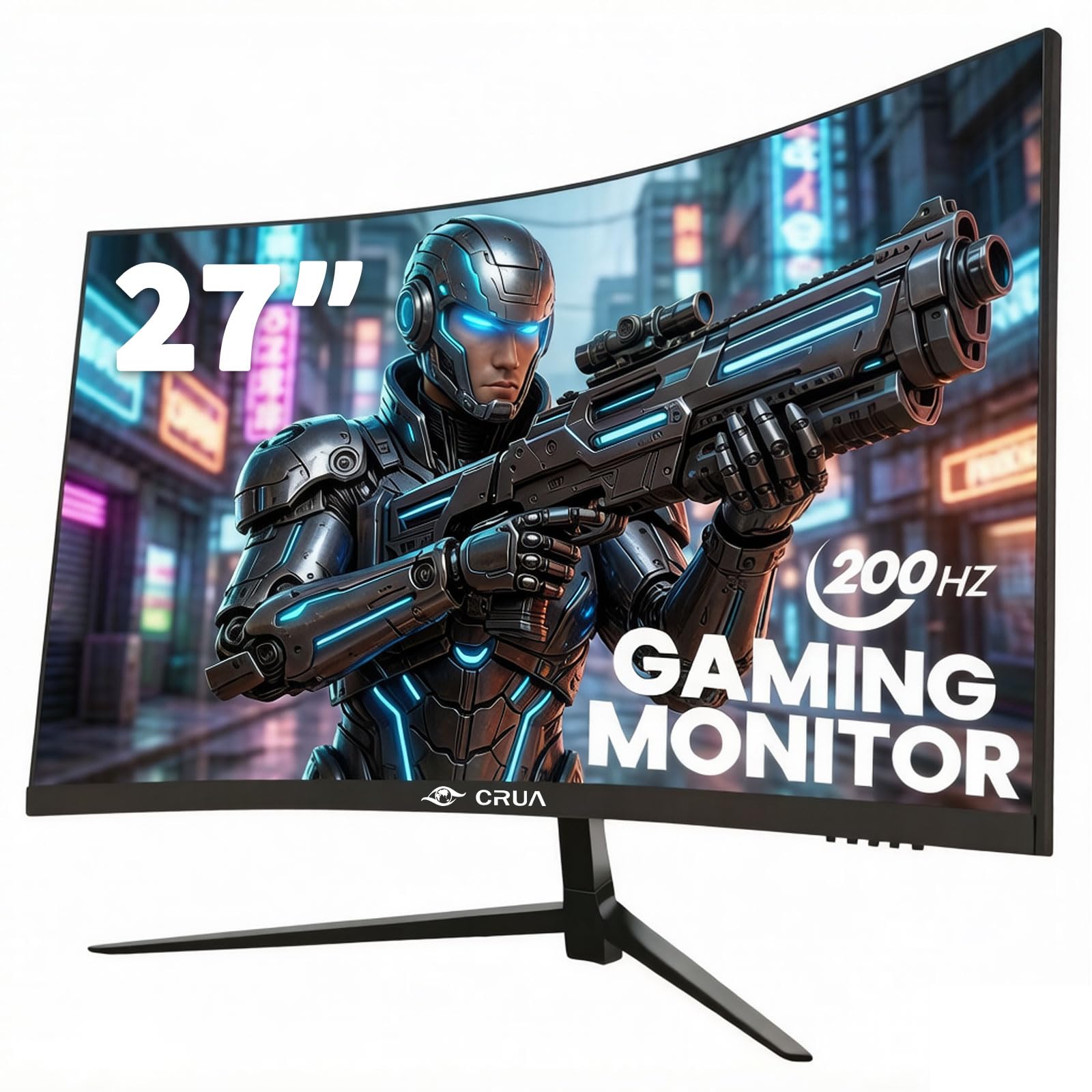 monito di gaming curvo 27 pollici 144hz/200hz fhd black