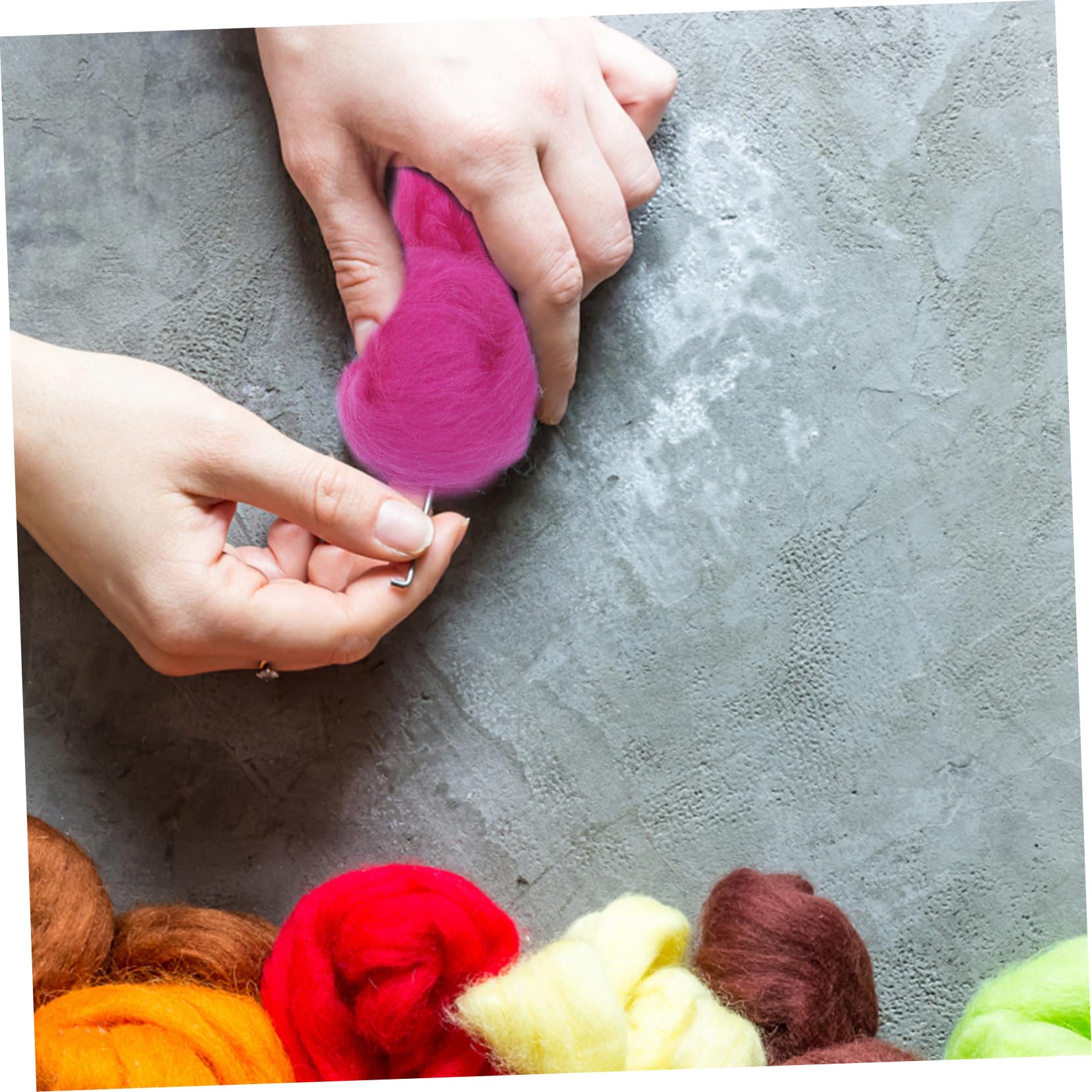 NUOBESTY 72stücke Filzwolle Für Nadelfilz Bunte Bastelmaterialien Hochwertige Schafwolle Für Kreative Projekte Geeignet Für Dekoration Spielzeug Und
